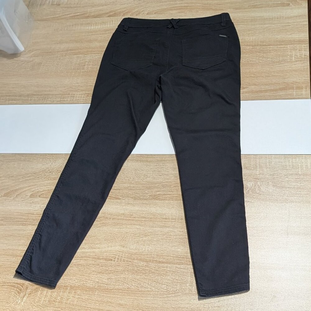 Prana Oday Black Jeans Stretch Regular Inseam, size 8, Organic Cotton Blend - Picture 7 of 10